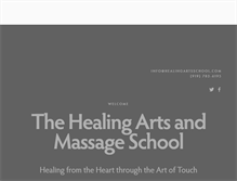 Tablet Screenshot of healingartsschool.com